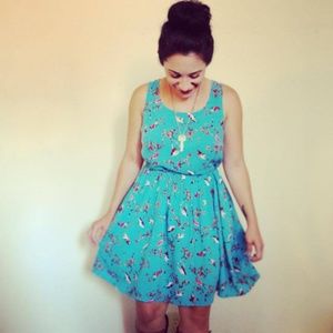 🌸Final Sale🌸 Teal Midi Dress with Tie Waste